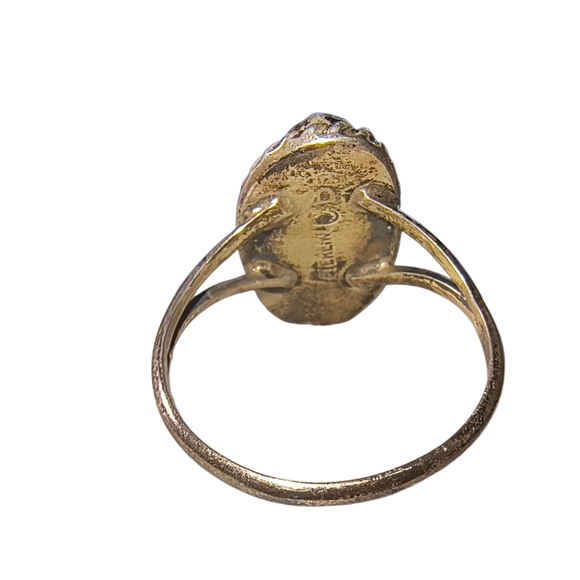 Southwestern Signed CB Sterling Silver Ring – Split Shank Design - Picture 9 of 12